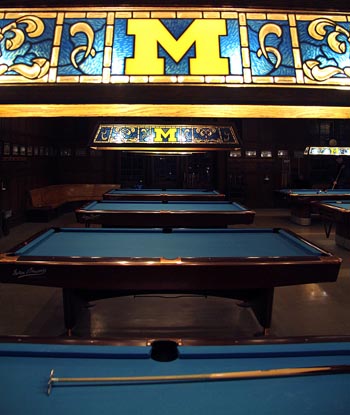 university of michigan union in ann arbor pool table